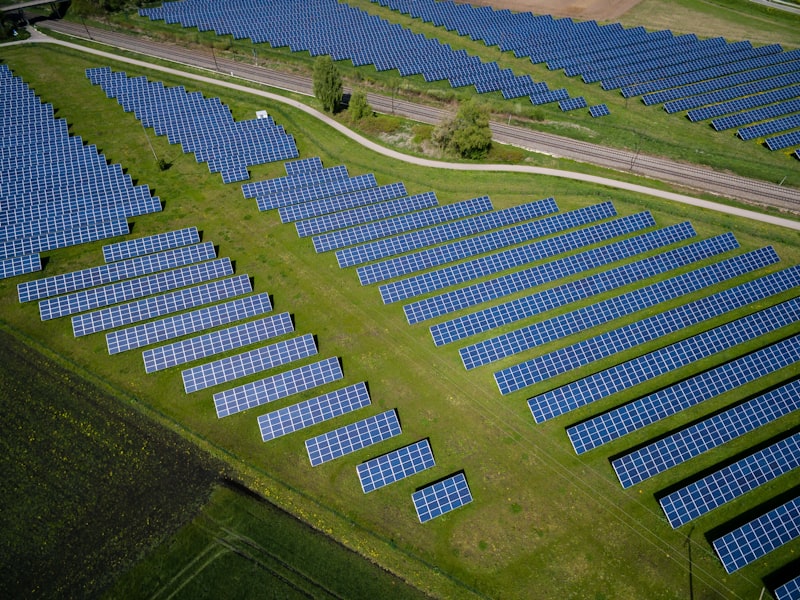 Solar panel farm